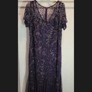 Adrianna Papell Sequined Long Dress